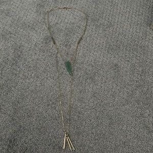 Multi layered necklace with Jade